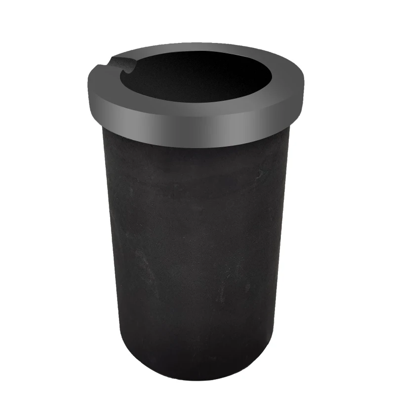 High purity graphite crucible with quartz jacket for medium and high frequency induction furnace melting gold, silver, and other