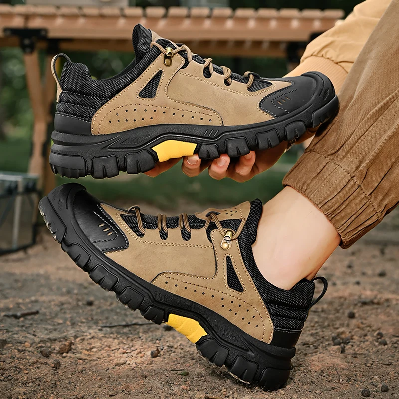 Wholesale high quality leather shoes warm outdoor collision avoidance casual winter shoes for men