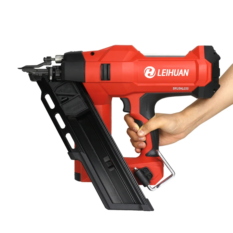 LEIHUAN  DCFN3490 pure electric lithium battery steel nail gun is suitable for wooden boards