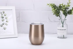 Klooper Amazon Top Sales 12 Oz Double Wall Stainless Steel Custom Insulated Vacuum Egg Shape Travel Mug