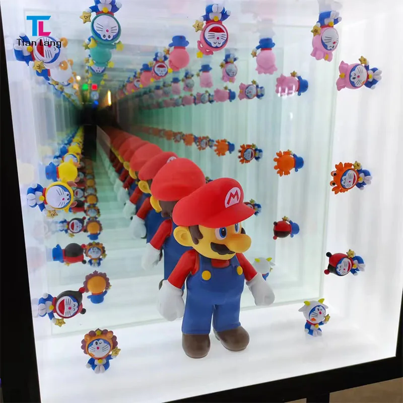 Wholesale Outdoor Waterproof Infinity Mirror Signs Neon Light Sign Advertising Infinity Mirror Box For Business Bar Sign