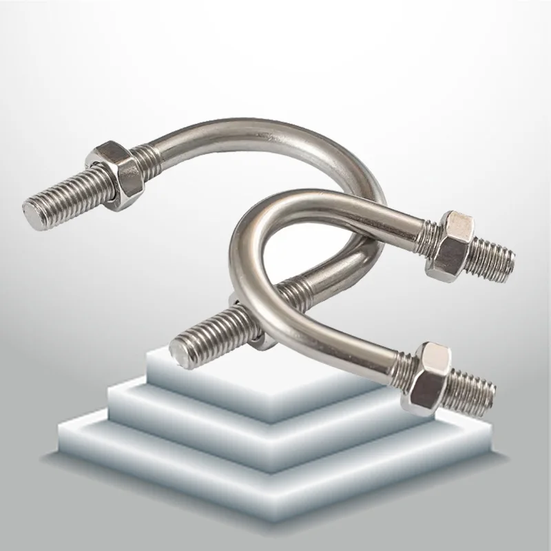 Zinc Plated Track Bolt And Nut Stainless Steel Pipe U Bolt Fastener Yiwu Factory Cheap