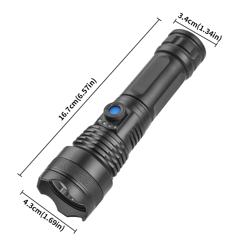 990,000 Lumens Brightness Flash Light Powerful IPX4 Waterproof Torch Light LED Rechargeable Flashlights for Camping Hiking