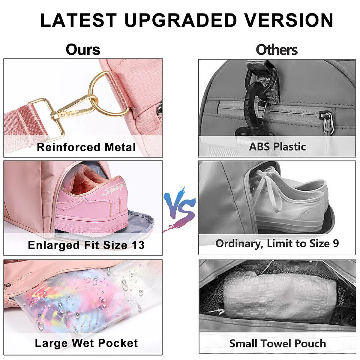 Оптовая продажа, нейлоновая спортивная сумка для выходных с индивидуальным логотипом, Вместительная дорожная сумка, унисекс стиль, водонепроницаемая Спортивная женская сумка