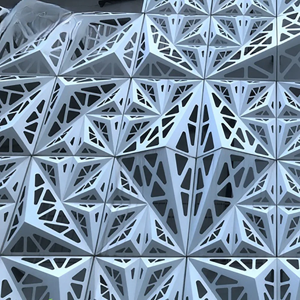 3D Design With Laser Cut Aluminum Decorative Facade Wall Panel