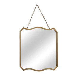 Squared Metal framed Wall Mirror with hanger Decorative Mirrors for Bedroom Living Room office