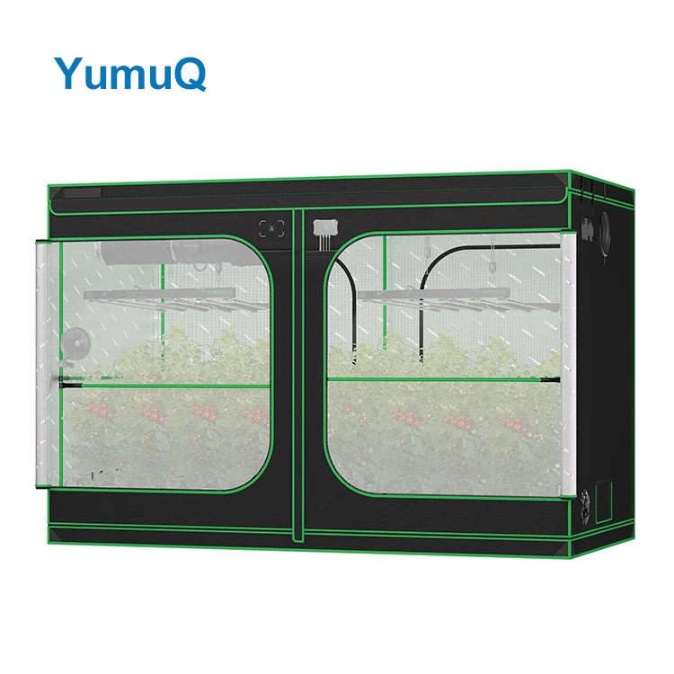 YumuQ растущая палатка двойная 2000D оксфордская ткань светоотражающая майлар полный набор систем для цветов комнатных растений
