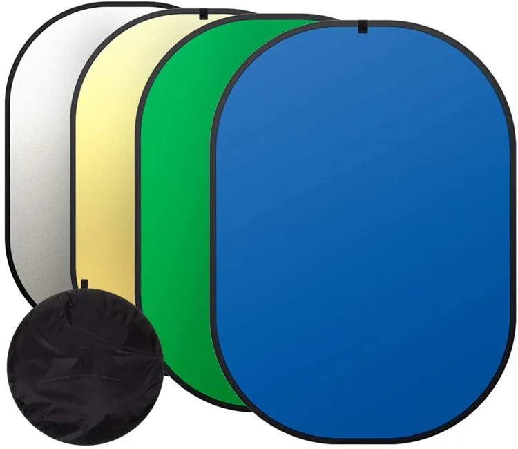 Collapsible Photo Green Screen Backdrop Cotton Muslin Studio Background