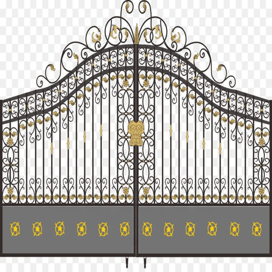 Новый дизайн ворота из кованого железа индийские главные для