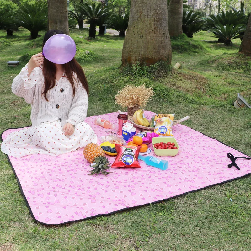 Качественное водонепроницаемое складное одеяло для пляжа и пикника с защитой от песка, коврик с ручкой, быстрая доставка