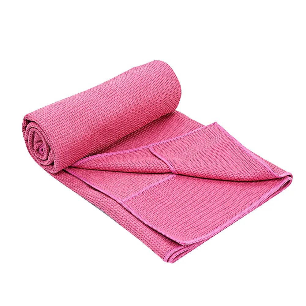Распродажа, складные фиолетовые заготовки, полотенце из микрофибры с вафельным покрытием для йоги, не скользит