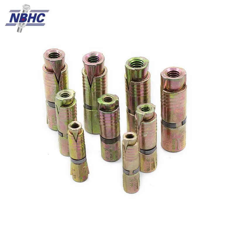 NBHC032AN 3/16 1/4 5/16 3/8 1/2 High Quality Good Price Zinc Alloy Galvanized Yellow Single expansion Anchor