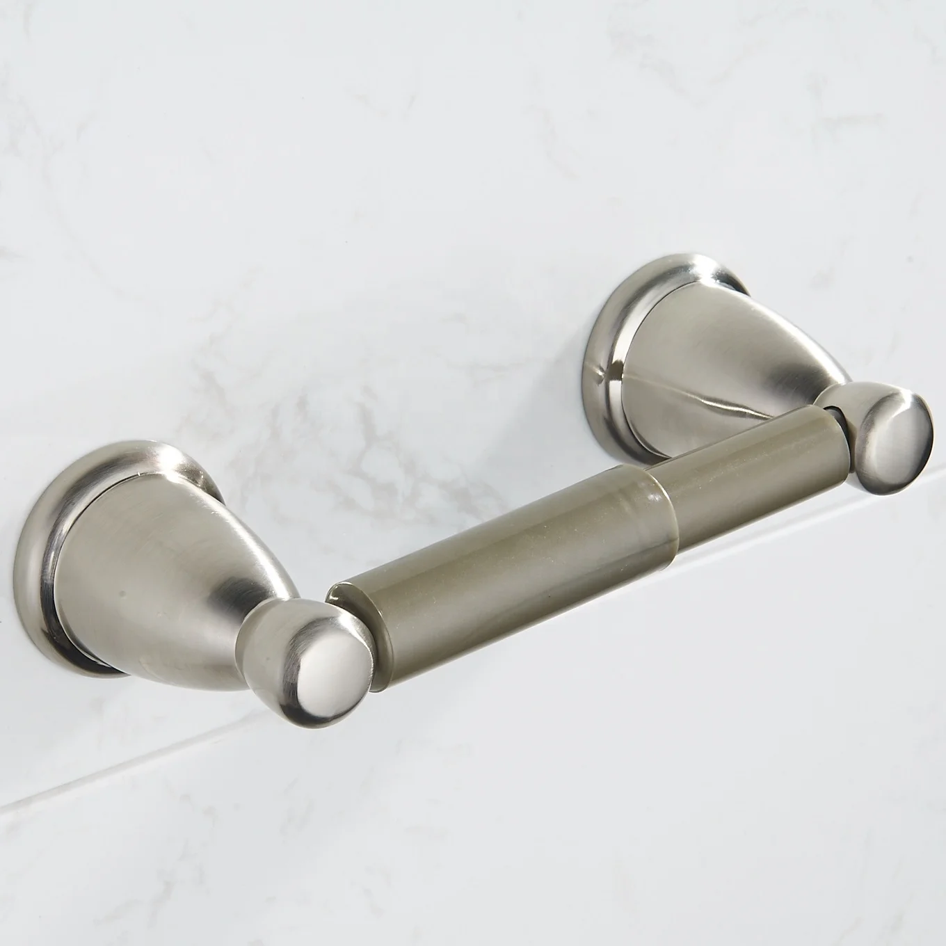 
5-Piece Bath Hardware Satin Nickel Towel Bar Bathroom Accessory Set 