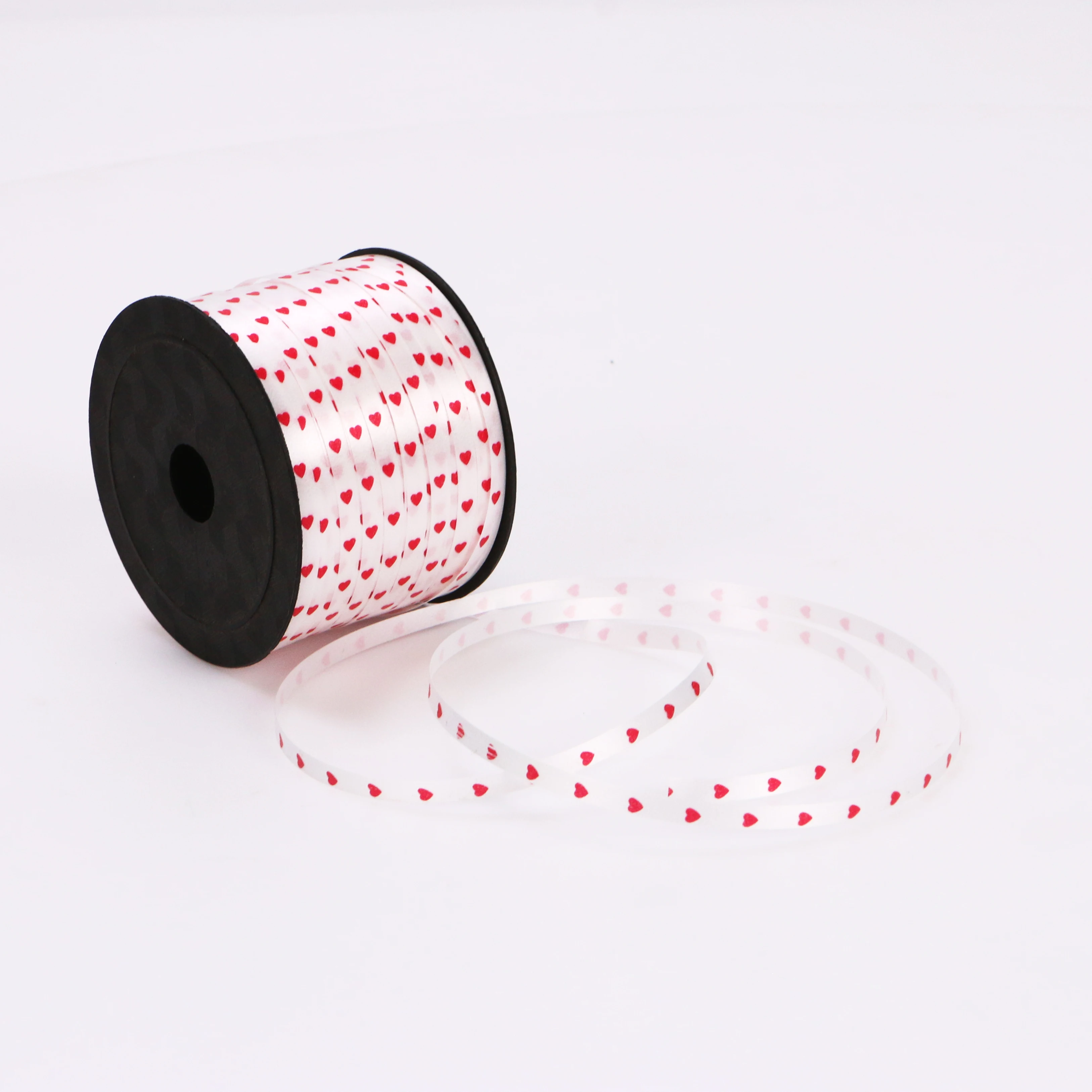 017 Cheap wedding party crimped ballon curling ribbon short core printed balloon ribbon decorations