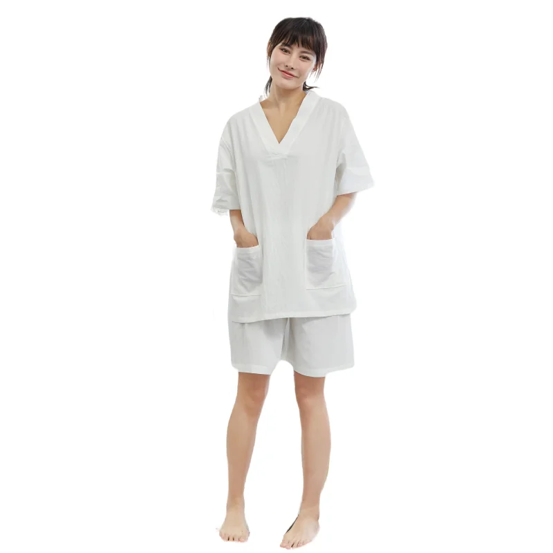 men and women CP 100% Cotton Bathrobe pajamas home Thai Spa can CustomizedJapanese kimono high-end cute sweat steam clothes