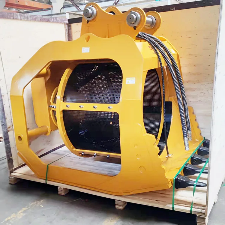 Excavator Hydraulic Rotary Screen Construction Site Sand and Gravel Separation Trommel Screen River Cleaning Excavator