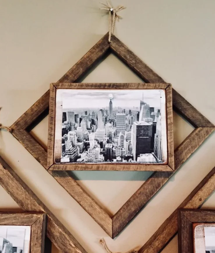 Farmhouse Diamond Picture Frames Wall Decor Photo Frame