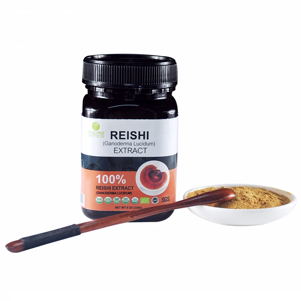 10%-50% Polysaccharide Organic Reishi Mushroom Powder (10:1 Extract)