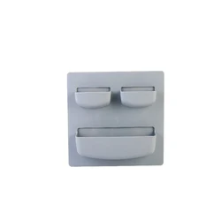 Minimum order of 5 pieces punch-free household self-adhesive storage shelf 4-tier kitchen plastic storage rack
