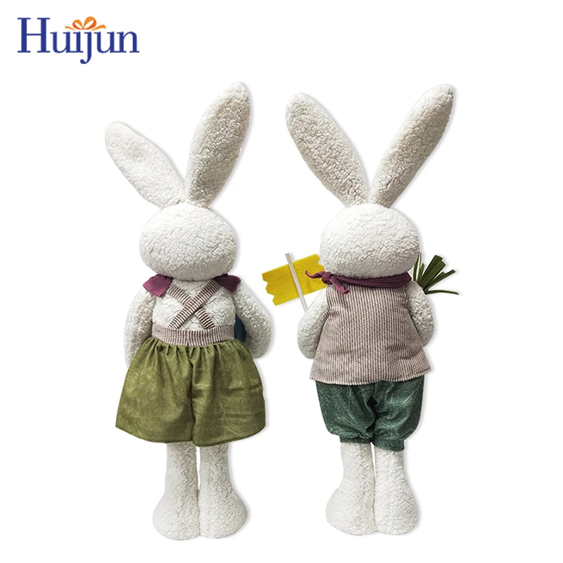 Wholesale 2022 Easter decoration bunny Rabbit doll for new spring product innovative product Standing Ornament Baby Gift For Kid