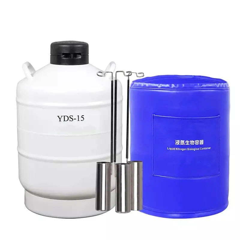 YDS-60B-210 LN2 Dewar vessel cow semen storage tank Laboratory Cell tank biology sample bank cryogenic Liquid Nitrogen container