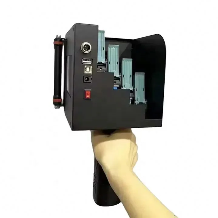 Ручной струйный принтер из гофрокартона для печати на даты логотипа