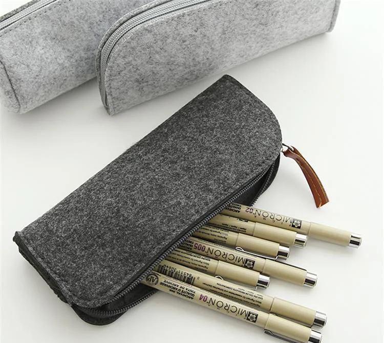 Custom felt pencil bag pencil case