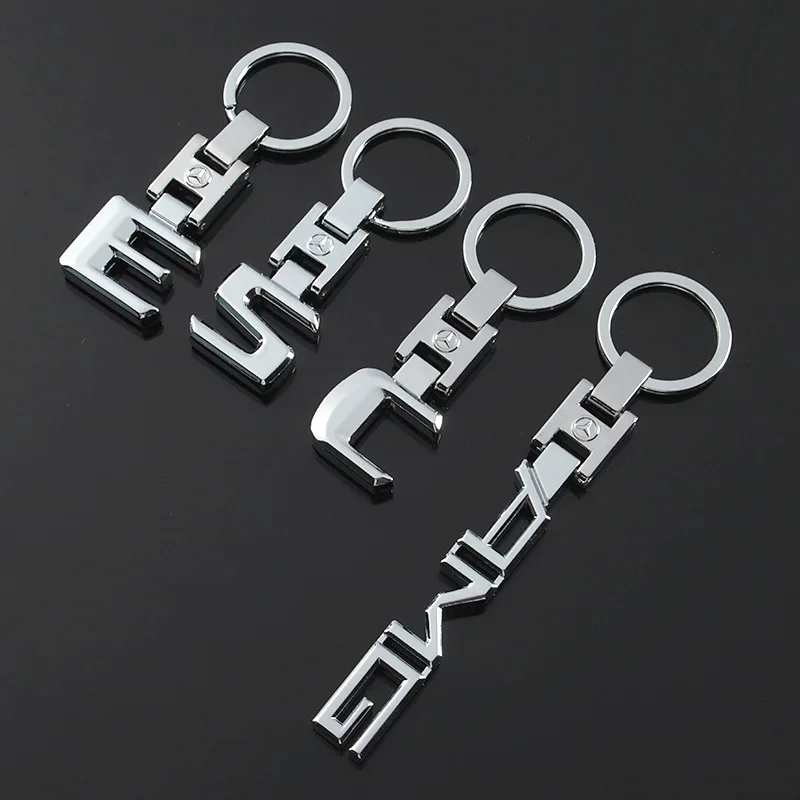 High Quality Metal Keychain Car Brand Logo Key Ring For BMW M AMG Sline