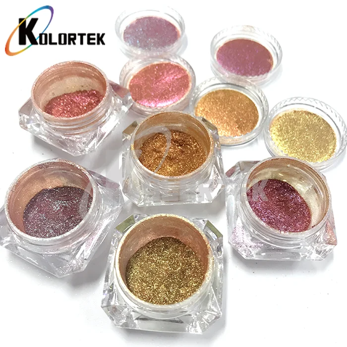 KOLORTEK hot sale chameleon pigment makeup private label loose duochrome eyeshadow