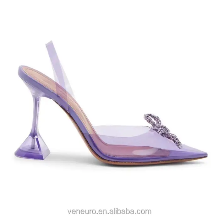 Women Pumps Ladies High Heels plus size Shoes Women Shoes Bridal BOW CRYSTAL Shoes Heels Classic Pumps