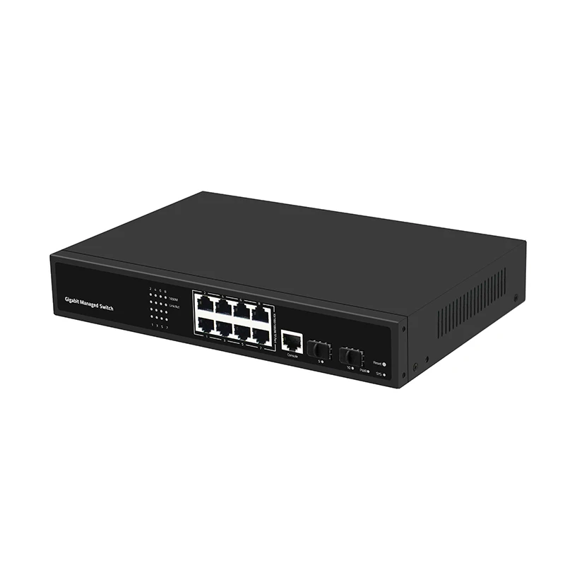 gigabit 8 ports CCTV Managed Network Ethernet Switch For Hikvision Ip Camera