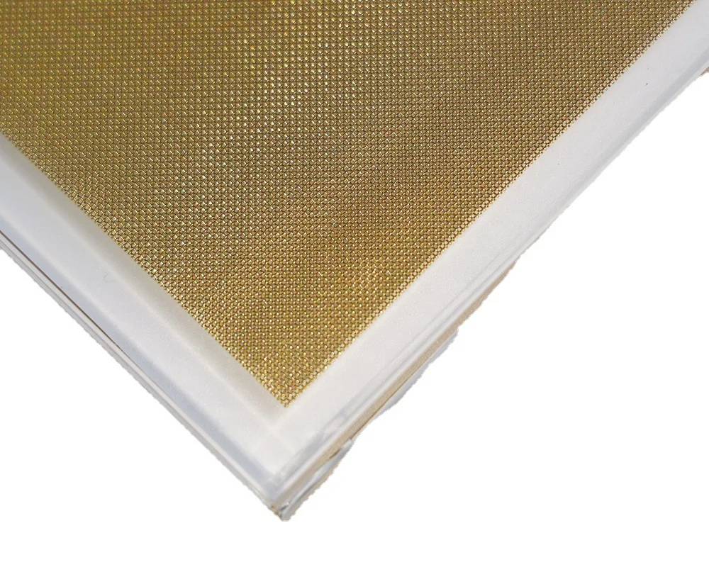 decorative laminated door art glass fabric wire mesh