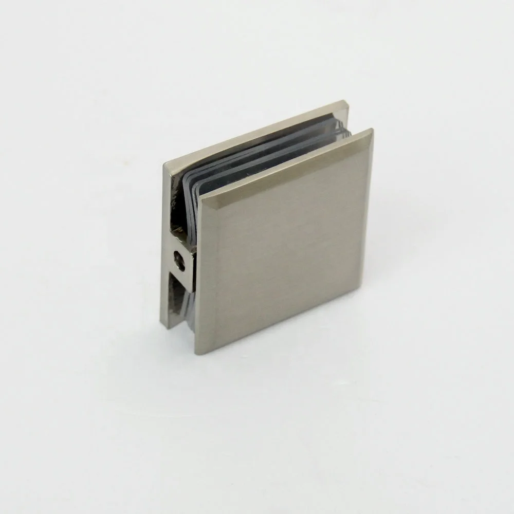 Stainless Steel Glass Clamps Bracket with Bevel Edges