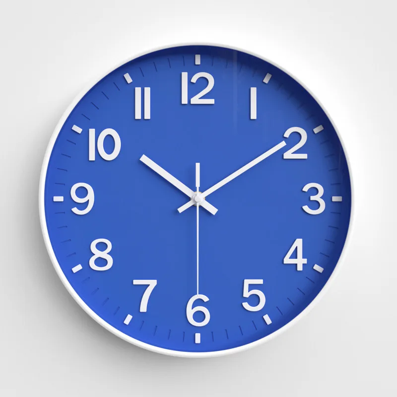 12-Inch Modern Plastic Wall Clock Abstract Pattern Needle Display 3D Number Gilding Crystal Panel Living Room Art Deco Style