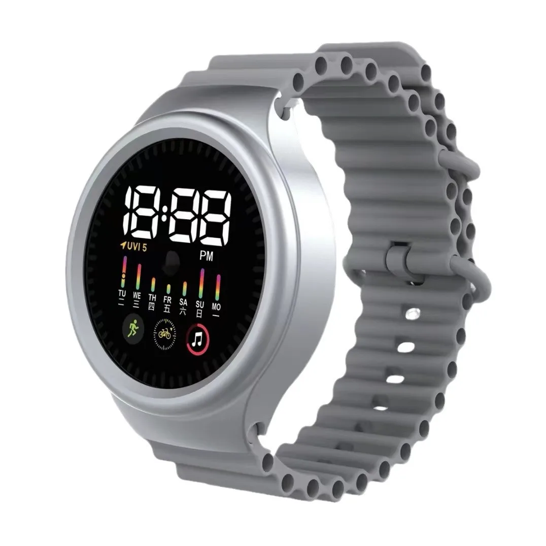 2024 New Arrival T9 Cheap Touch screen LED Bracelet Watch Fashion Cheap sport Digital Electronic novelty Watch