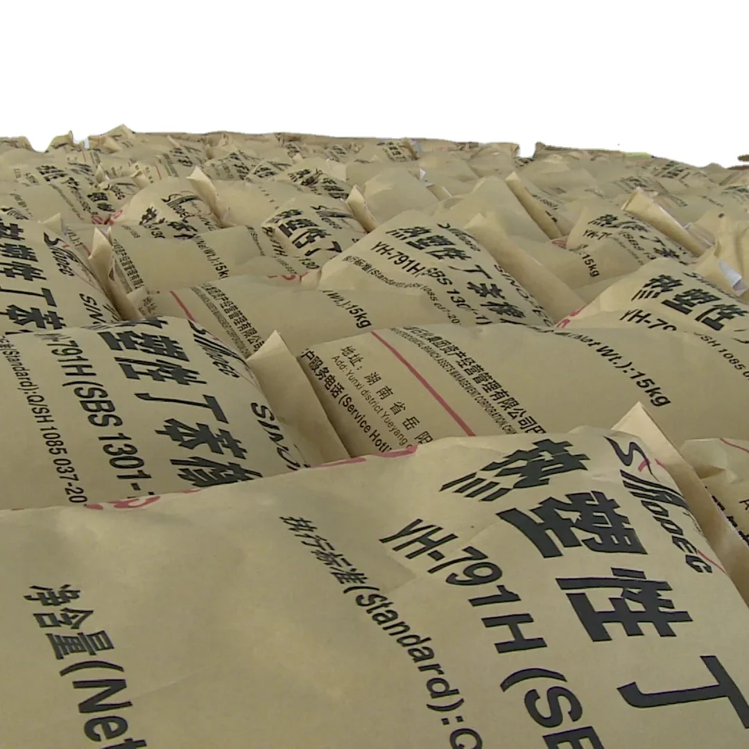 Thermoplastic elastomer SINOPEC SBS synthetic rubber raw material for road asphalt modification styrene butadiene copolymer