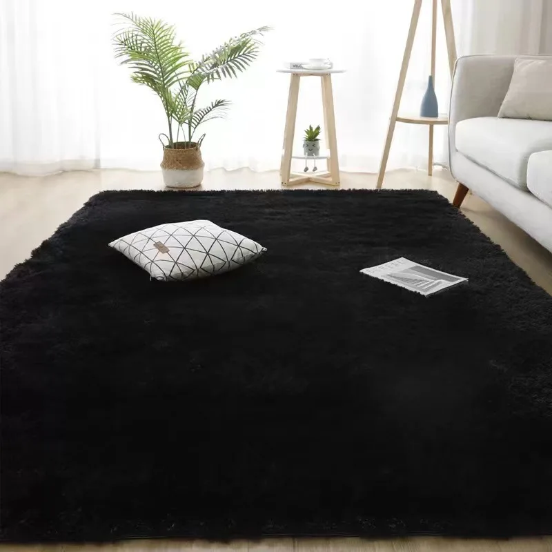 Imitation cashmere Tie Dye Carpet Wholesale Plush Living Room Bedroom Internet Celebratory Bedside rug  Mat Home