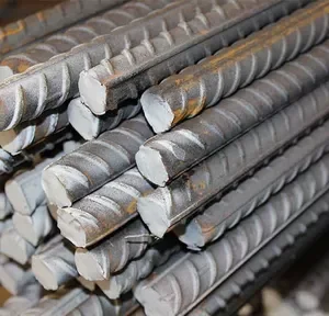 AISI Bar Iron Rod Hot Rolled 6mm 8mm 10mm 12mm 16mm 20mm Deformed Carbon Steel rebar for Reinforced Construction Rebar Steel