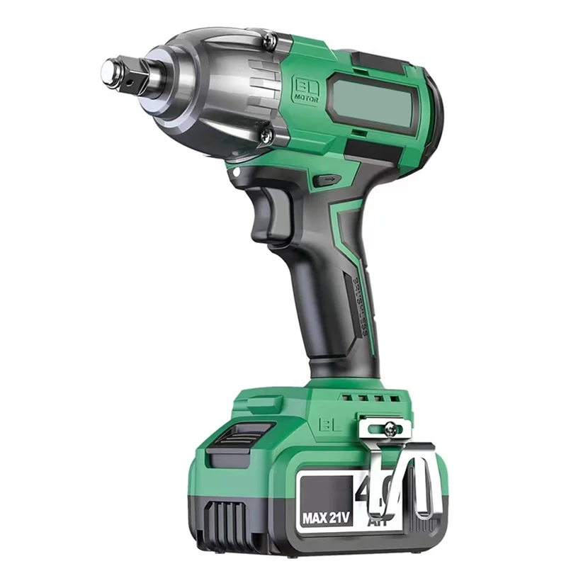 Popular Brushless 600 N.m Electric Cordless Li-ion Battery Power Impact Wrench