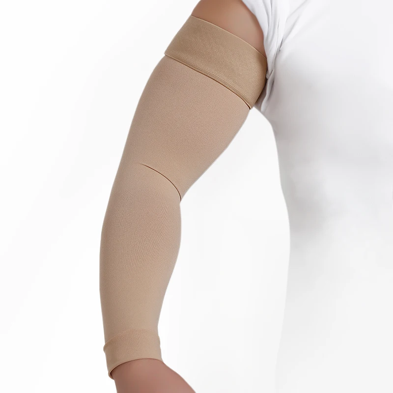 Post Surgery Arm Brace 20-30mmHg Medical Compression Long Arm Sleeve Women for Varicose Veins