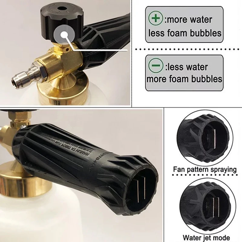 High Pressure Soap Foamer Snow Foam Lance Foam Gun Nozzle Car Clean Foam Wash for Karcher