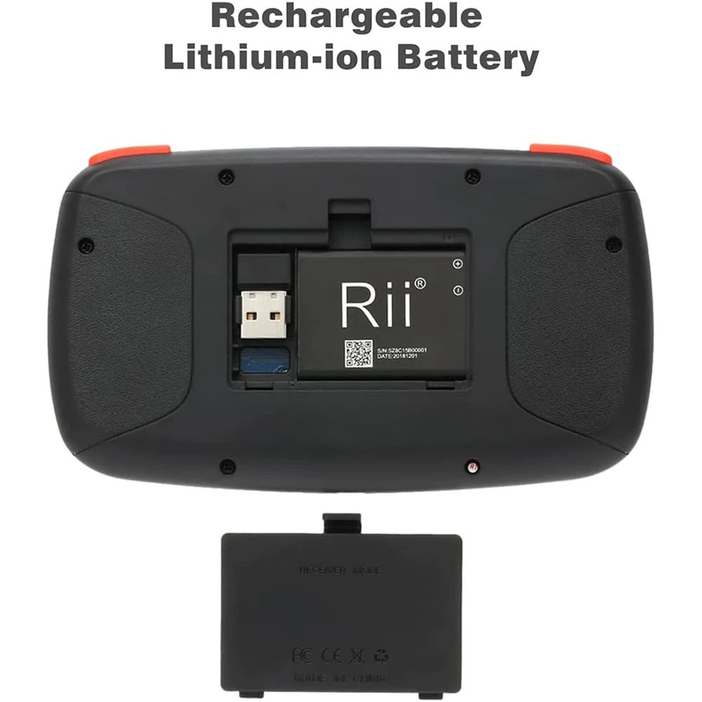 Беспроводная Клавиатура Rii i4 Mini BT с тачпадом 2 4 ГГц мышь подсветкой пульт дистанционного управления для Windows Android TV