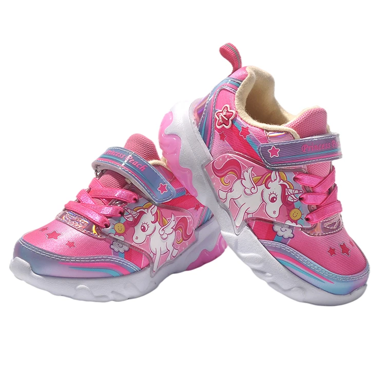 Hot Sales 2022 Children Fashion Shoes Led Light Shoes For Kids Walking Sneakers Style Girls Casual Shoes