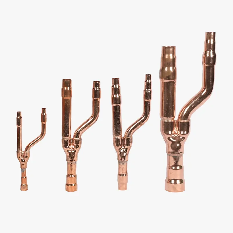 Copper Disperse Pipe Y Branch Copper Refnet Joint for VRF/VRV SYSTEM Air Conditioner Use
