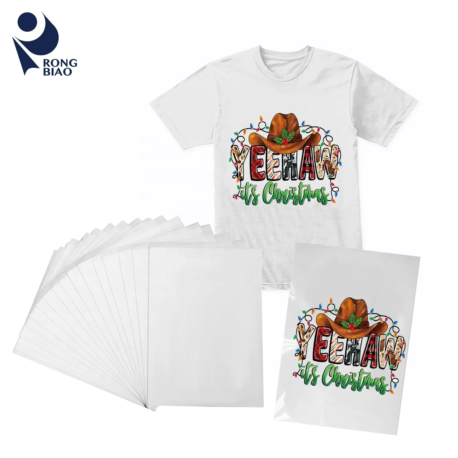 RONGBIAO Dtf Film Heat Transfer Printing Pet Film A3 Cold & hot Peel Inkjet Printer Pet Transfer Dtf Film