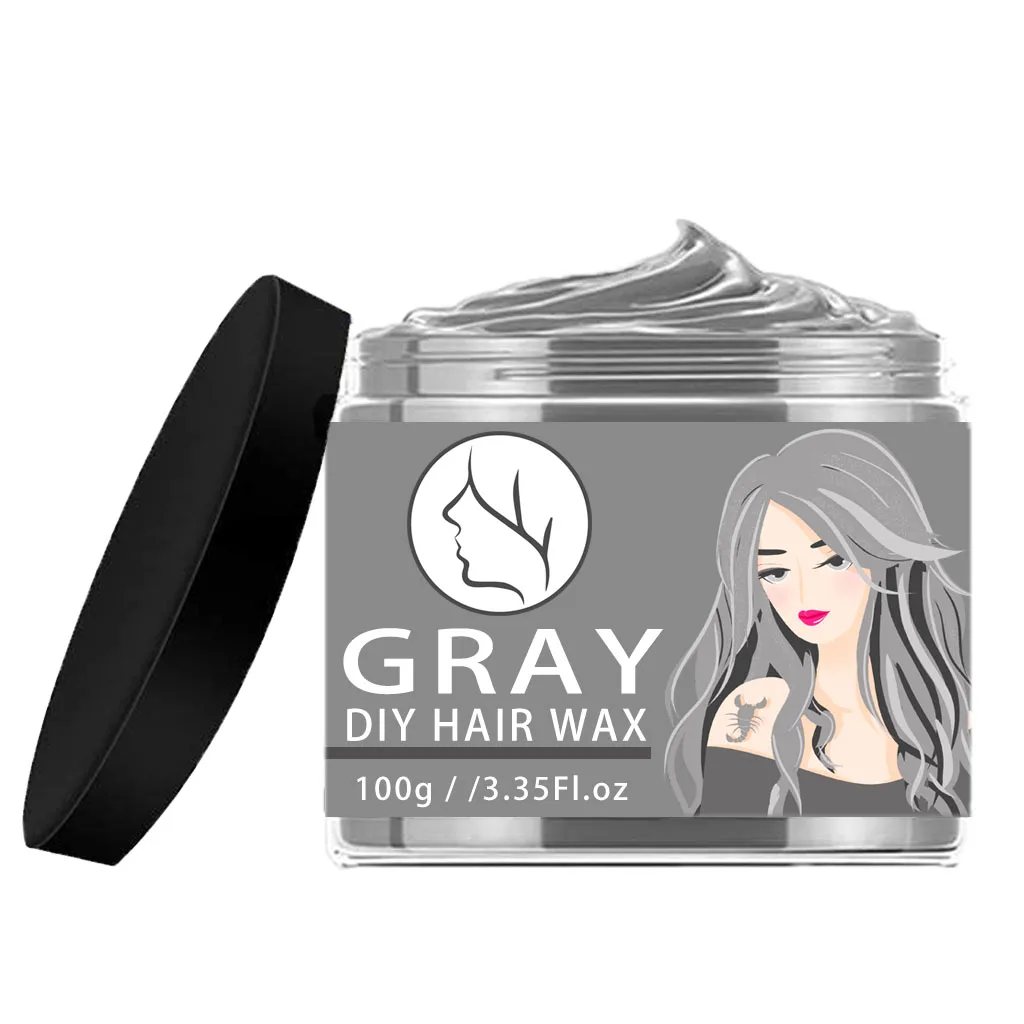 Gray Hair Wax Hairstyle Cream Natural Hair Coloring Wax Material Disposable Hair Gel Styling Dye