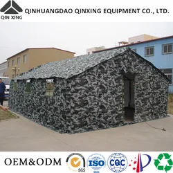 QX factory 10 to 50 men big  waterproof canvas winter camping outdoor soldiery ground force defense tent restaurant tent