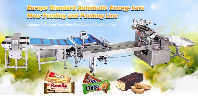 Auto Sorting And Packing Line With Full Servo Flow Wrapping Machine For Chocolate Packaging Machine