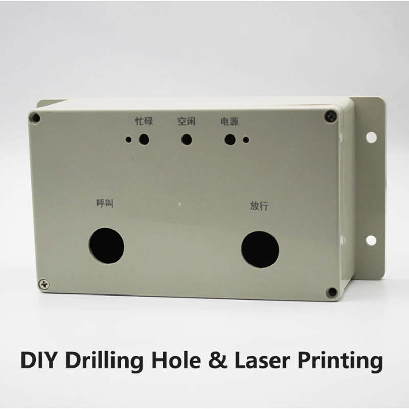 Electrical Waterproof Plastic Enclosure Monitoring Circuit Board Protect Case Drilling Holes Cable Junction Box Custom for Pcb
