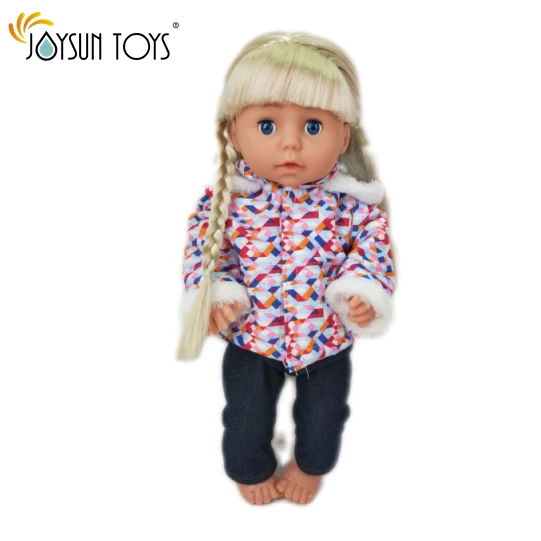 15 Inch Girl Doll with Hair Realistic Baby My First for Infants Toddlers
